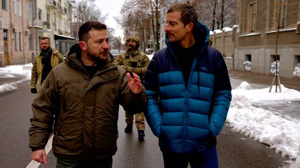 War Zone: Bear Grylls Meets President Zelenskyy